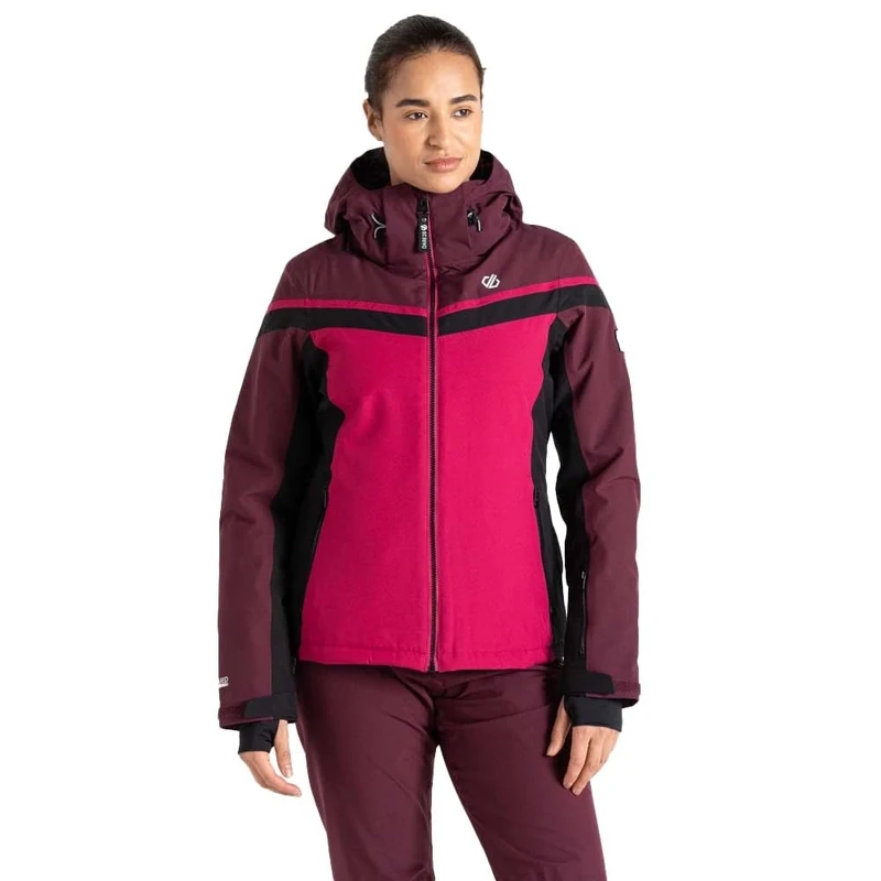 Dare2B Womens Flurry Ski Jacket, Berry Pink, 8 EU