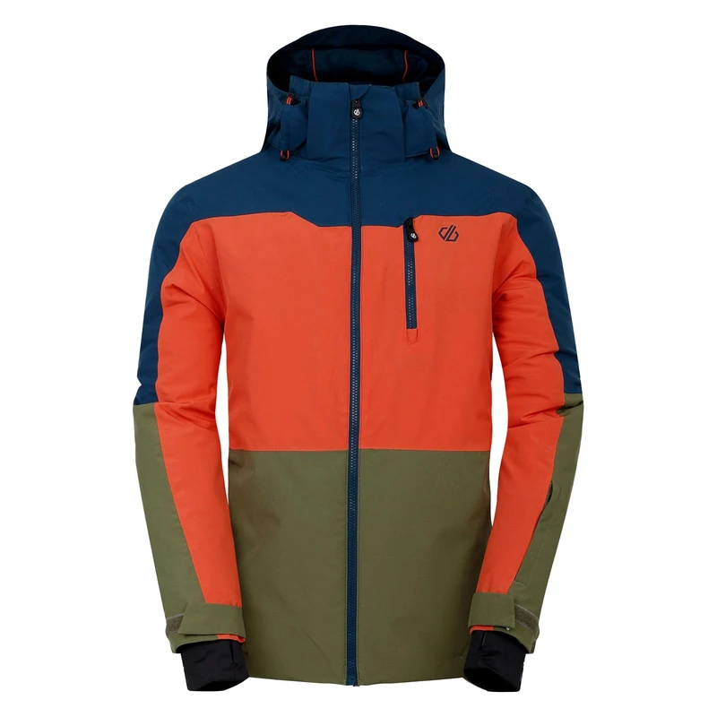 Dare2B Mens Edge Ii Ski Jacket, Moonlight Denim Orange, S EU