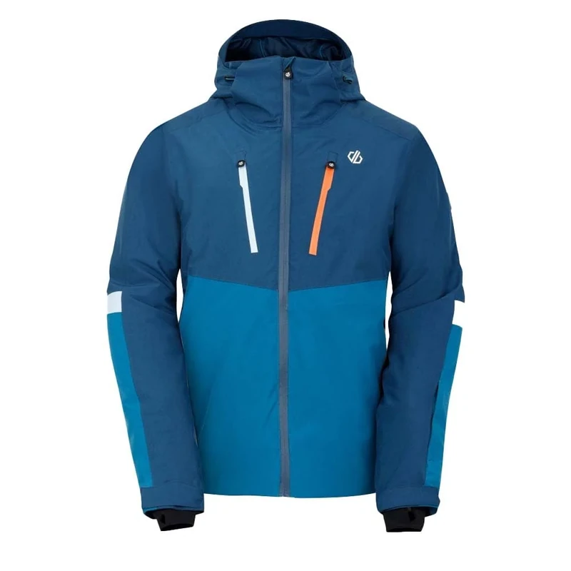 Dare2B Mens Shred Ii Ski Jacket, Moonlight Denim/Kingfisher Blue, XS EU