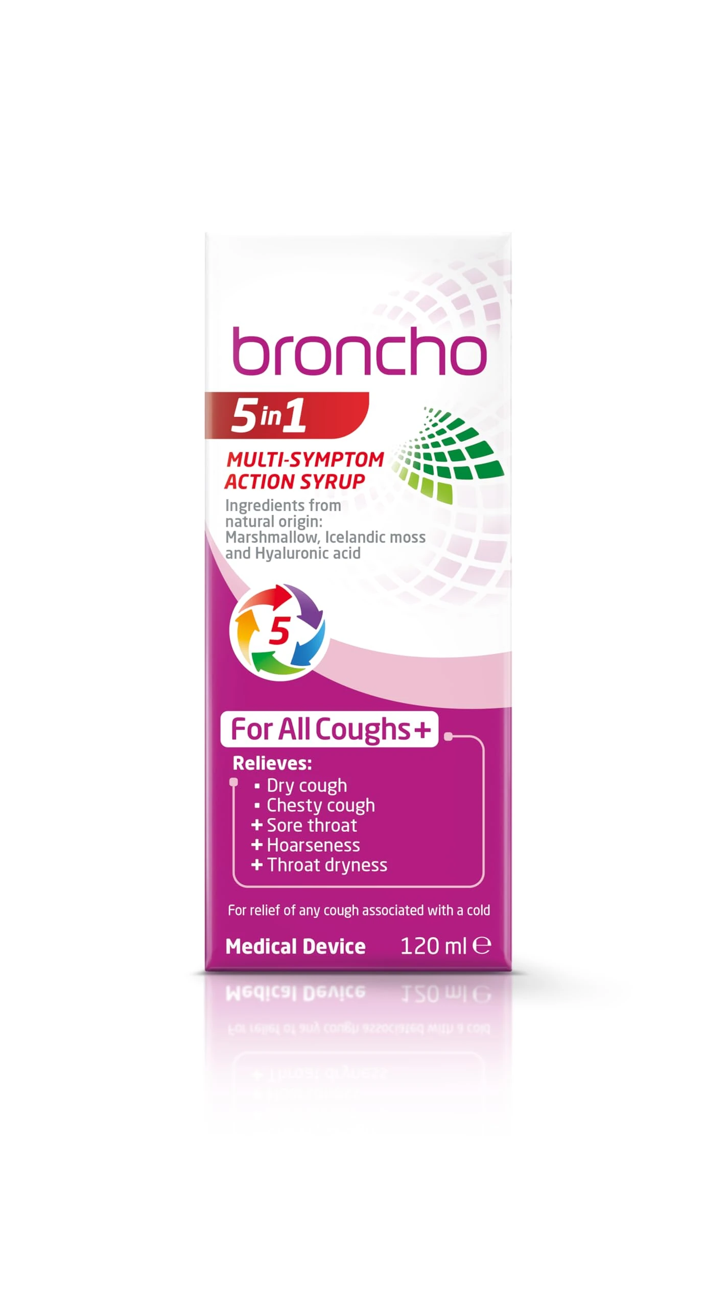 Bronchostop 5in1 Cough Multi-Symptom Action Syrup 120ml