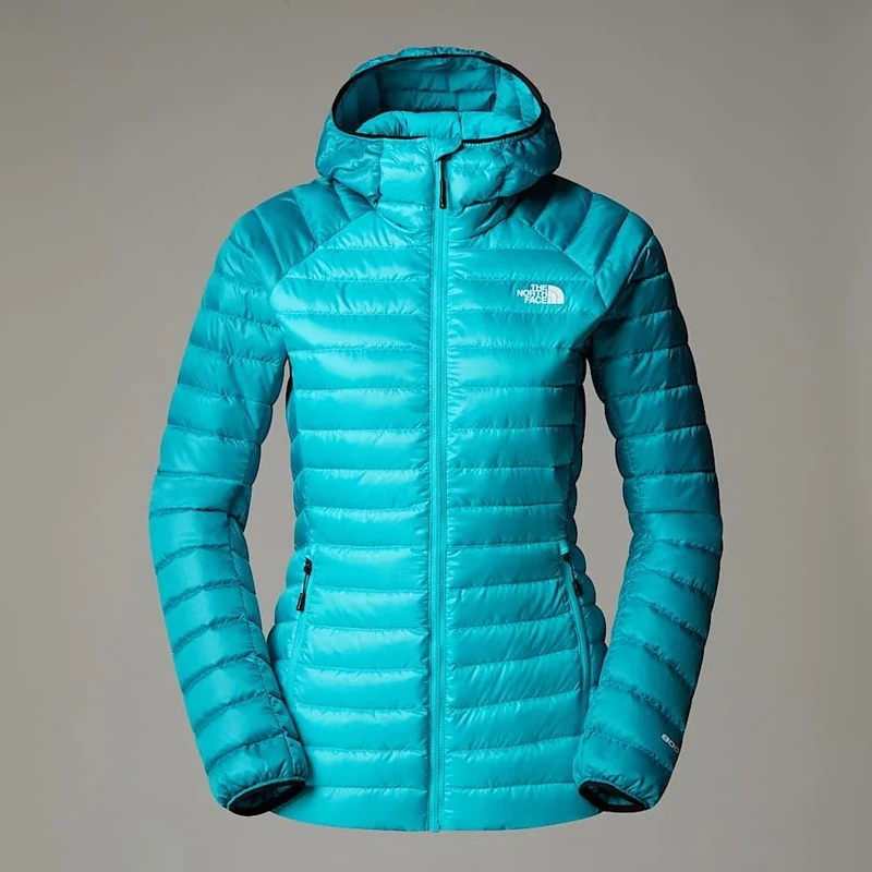 The North Face Women's Bettaforca Lt Down Hoodie Jacket, Algae Blue/Midnight Pet, L