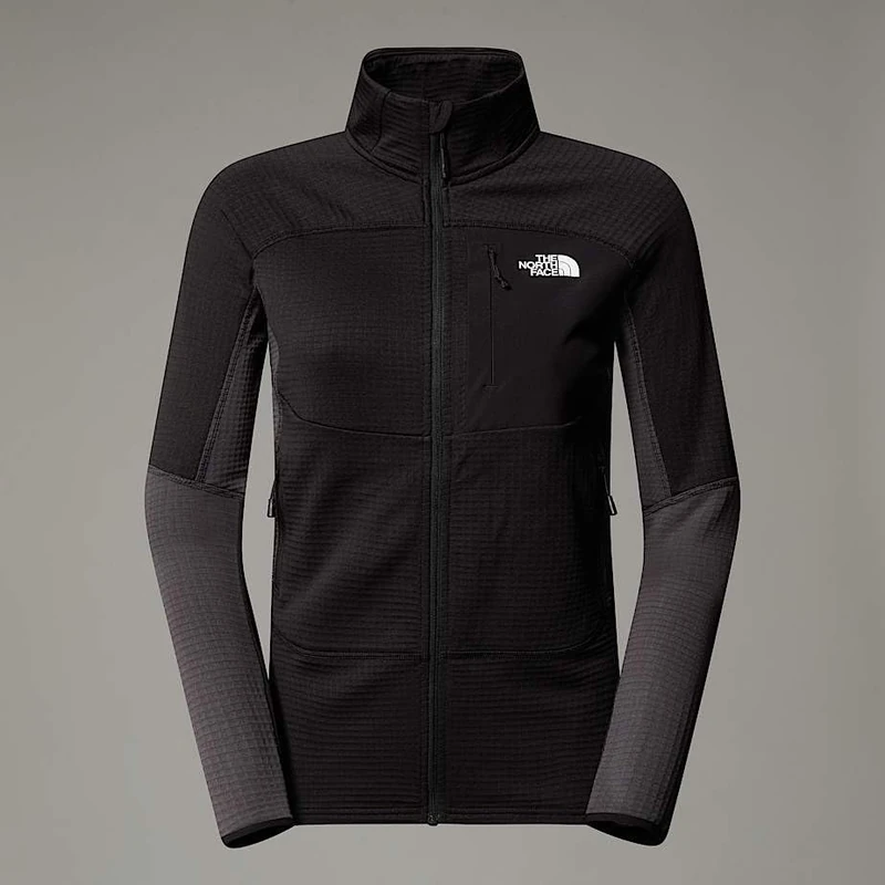 The North Face Women's Stormgap Powergrid Fleece Jacket, Tnf Black/Asphalt Grey, M