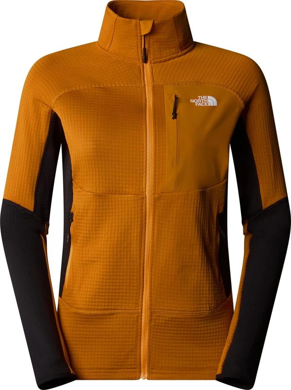 The North Face Women's Stormgap Powergrid Jacket, Iron Citrus/Tnf Black, M