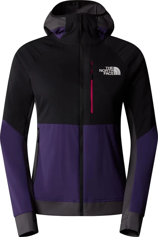 The North Face Women's Binntal Hybrid Ventrix Hoodie Jacket, Eternal Purple/Tnf Blac, XS