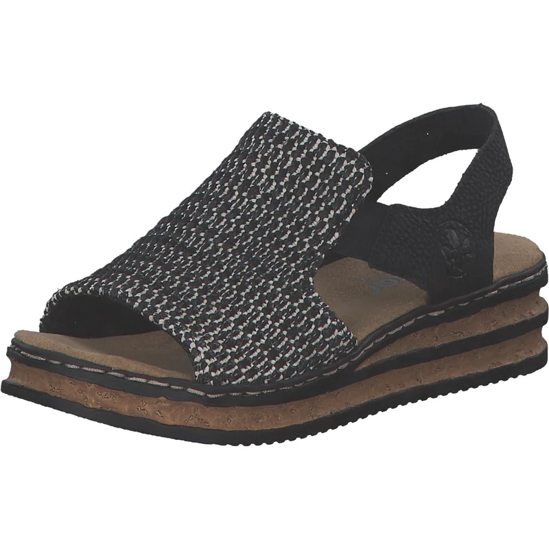 Rieker Sandal Black, Black, sand, black, 3.5 UK