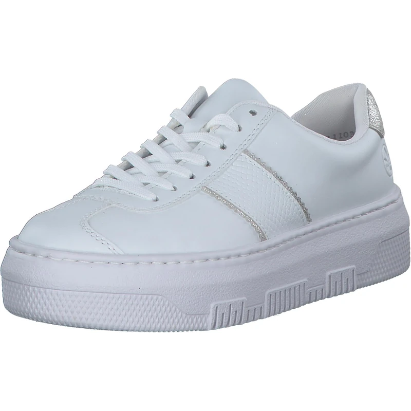 Rieker Women's Lace-Up Shoes in White, White, 4 UK