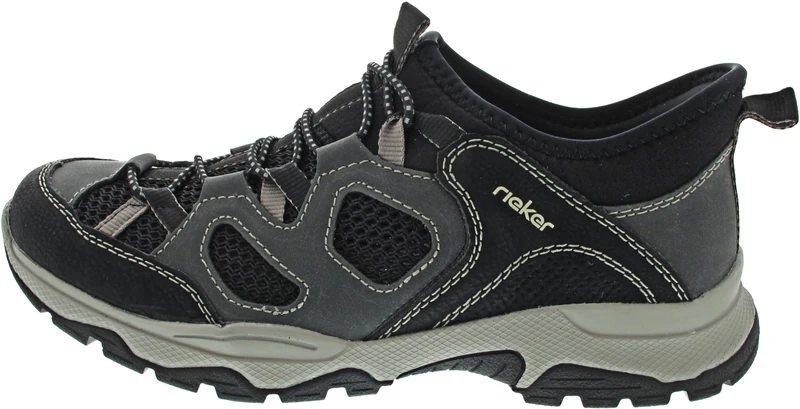 Rieker Slippers Black, Black, 8 UK