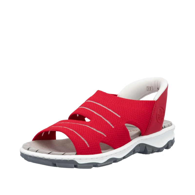 Rieker Women's Sandals in Brown, Red 33, 4 UK