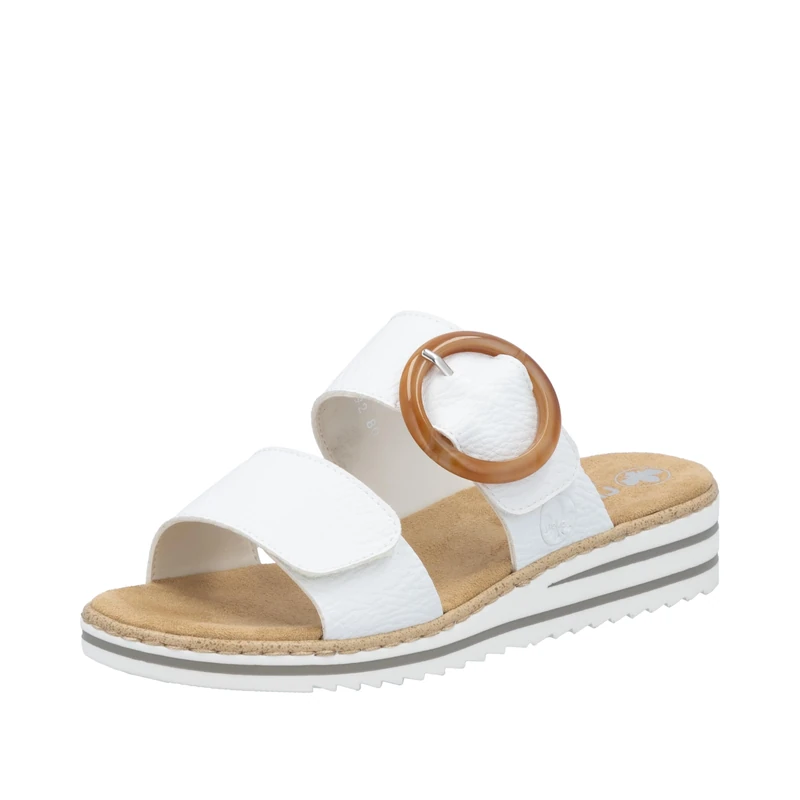 Rieker Mules Beige, white 80, 7.5 UK