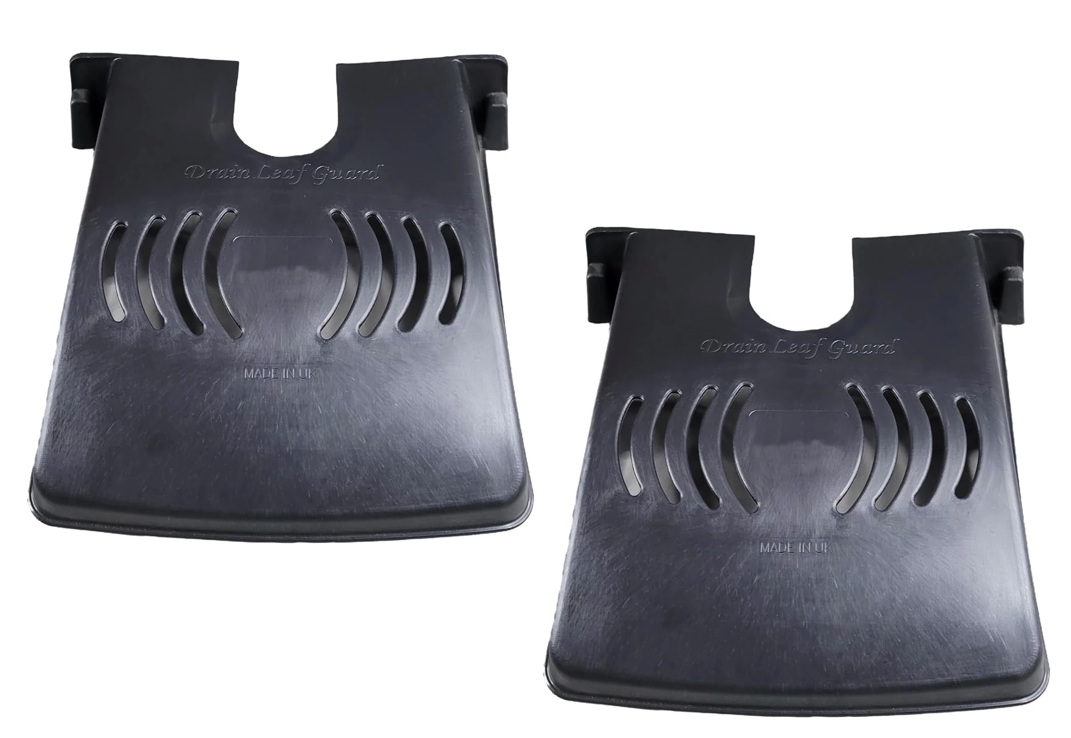 Easy Shopping® 2 X Drain Cover for Outdoor Gutter Plastic Drain Tidy External Drain Cover - Prevents Drains Blockage from Leaves and Rubbish with Downpipe Cutout