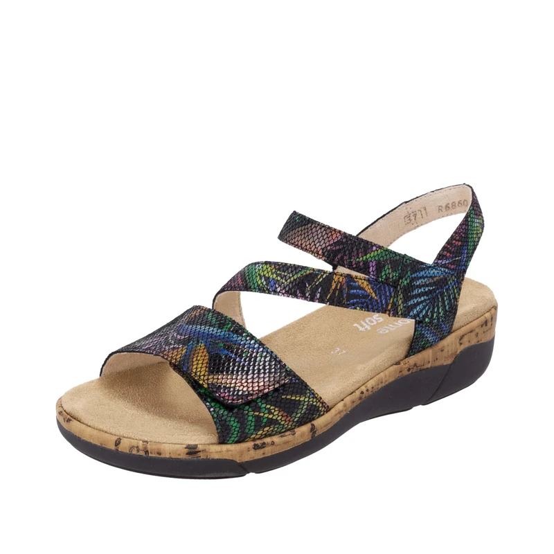 Remonte Women's R6860 Strappy Sandals, multicoloured, 9 UK