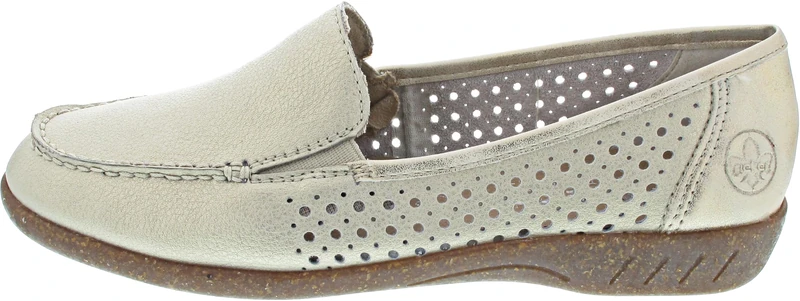 Rieker Slipper Beige, oro Shell, 6 UK