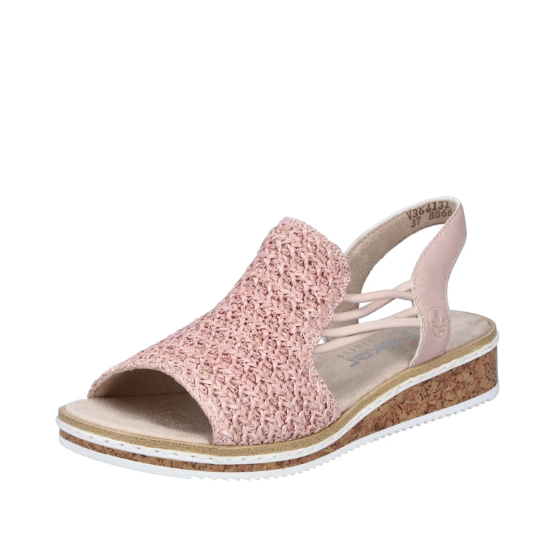 Rieker Women's V3641 Sandals, Pink 31, 6.5 UK