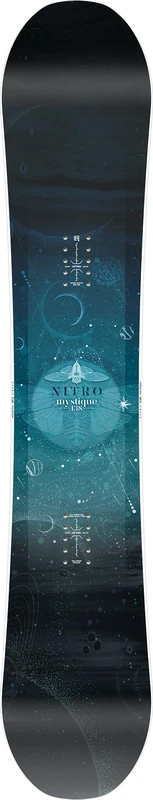 Nitro Snowboards Women's Mystique Board '25 Good Natured Girls Board All-Mountain Gullwing Directional Twin