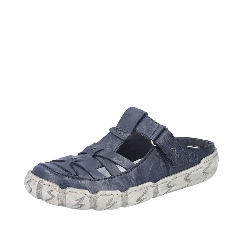Rieker Women's Clogs L0396, Women's Slippers, Blue 14, 5 UK