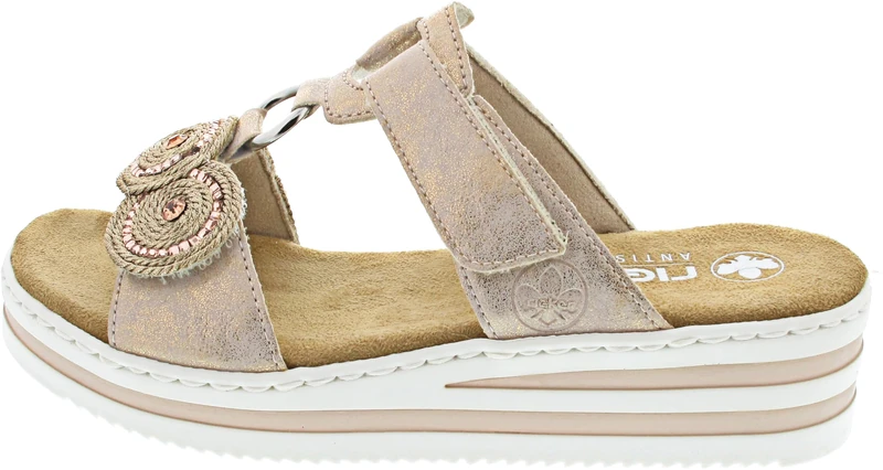 Rieker Mules Pink, Rose-Gold, 6 UK