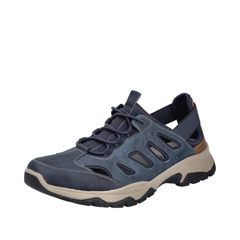 Rieker Men's B8366 Slippers, Blue, 10.5 UK
