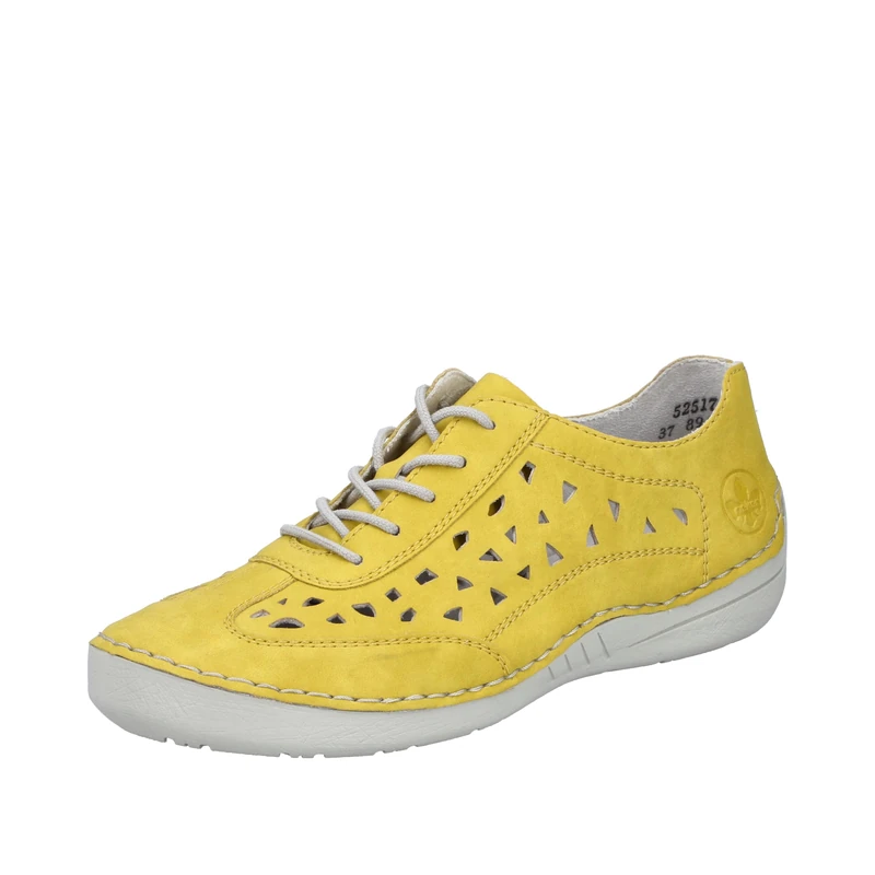 Rieker Women's 52517 Lace-Up Shoes, Yellow, 7.5 UK