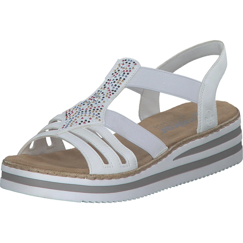 Rieker Women's Sandals in White, White, 6 UK