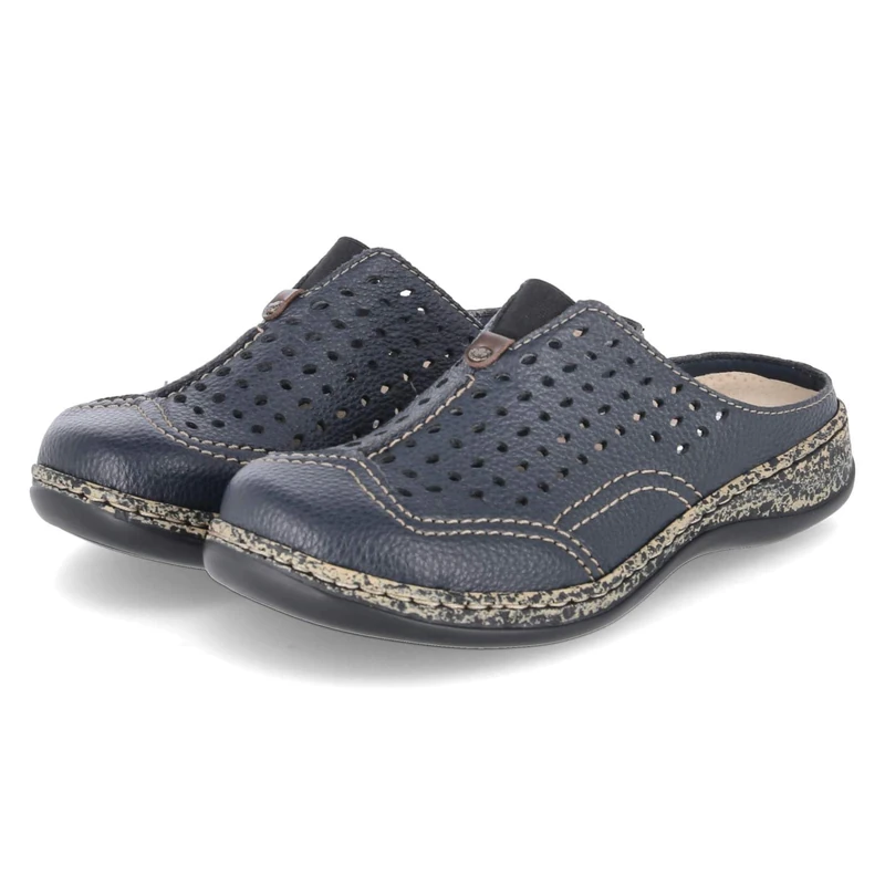 Rieker Women's Mules in Blue, Blue 14, 5 UK