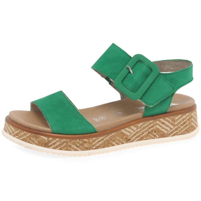 Rieker Fashion Women's Sandals, Green 52, 8 UK