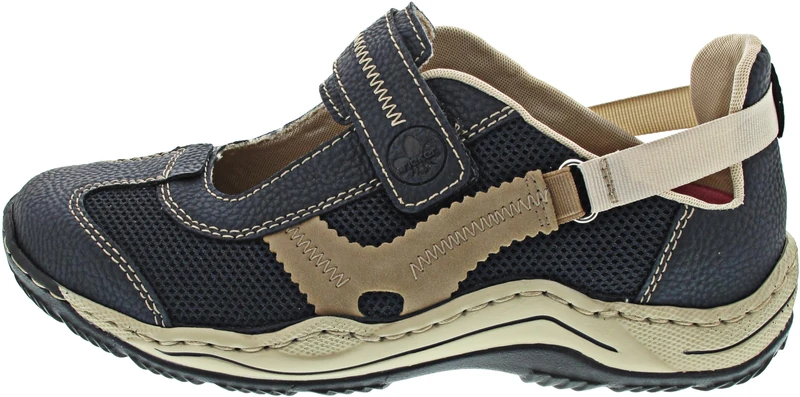 Rieker Shoe Blue, Blue, 5 UK