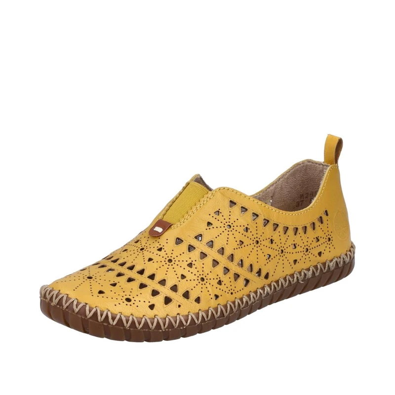 Rieker Women's Slippers in Yellow, Yellow, 4 UK