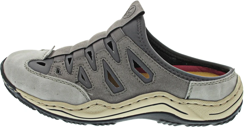 Rieker Clogs Grey, Cement Grey Lead, 5 UK
