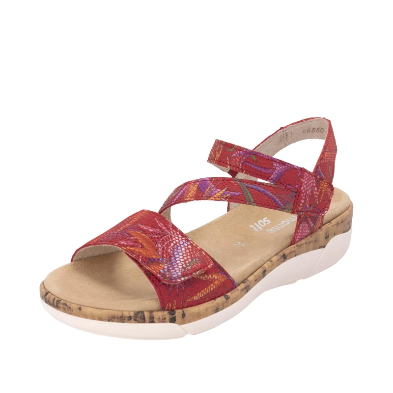 Remonte Women's R6860 Strappy Sandals, multicoloured, 8 UK