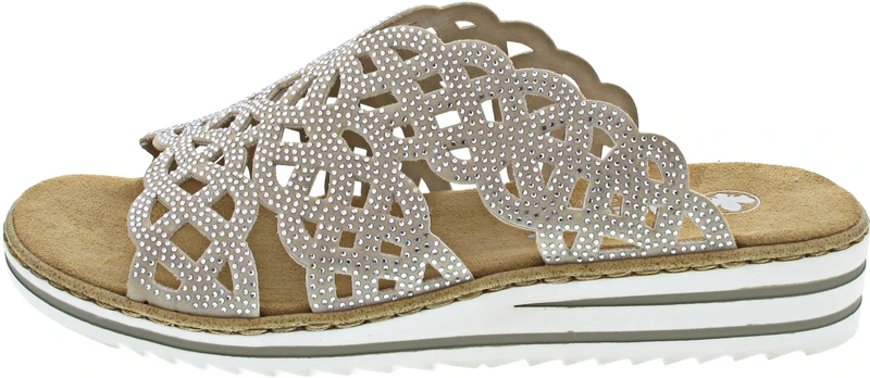 Rieker Women's V0689 Mules, Beige 63, 8 UK