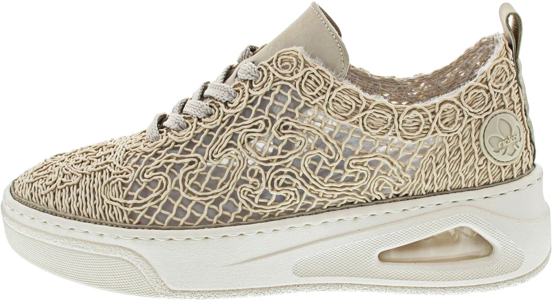 Rieker Women's N6409 Low Trainers, Beige 62, 6 UK