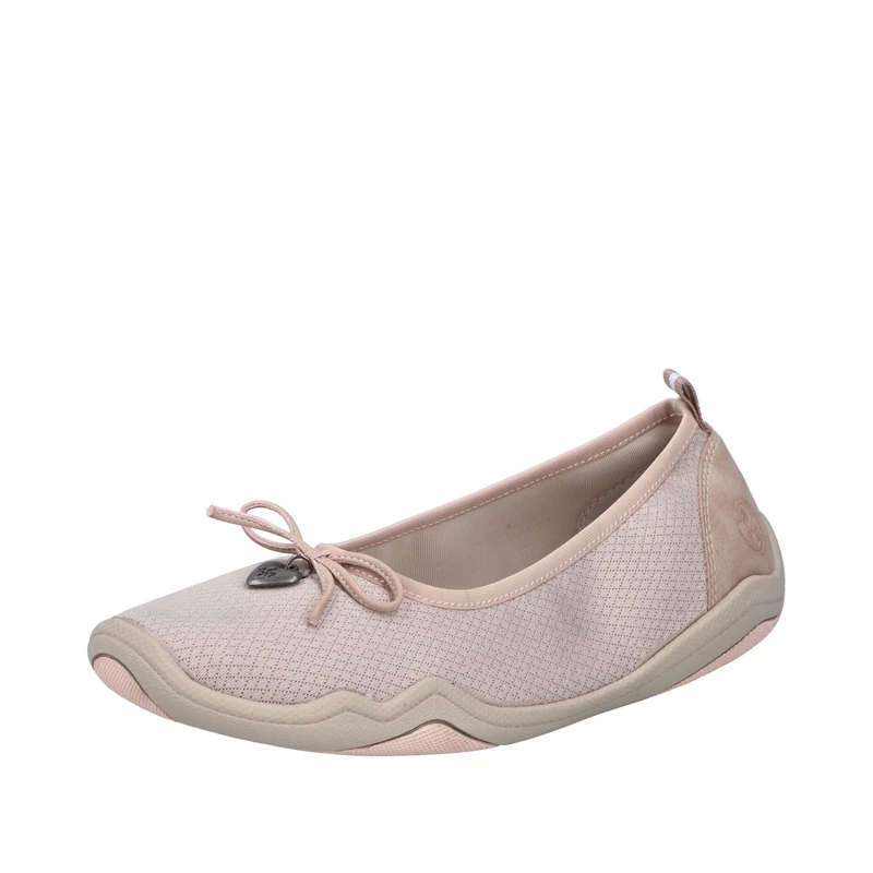 Rieker Women's 45250 Ballerina Shoes, Pink, 7.5 UK