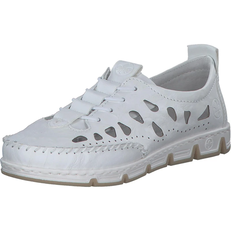 Rieker 49956 Women's Low-Top Trainers, White, 9 UK