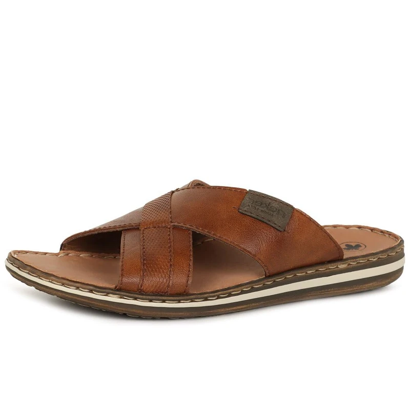 Rieker Shorline Mens Sandals 11 Amaretto - Image 1