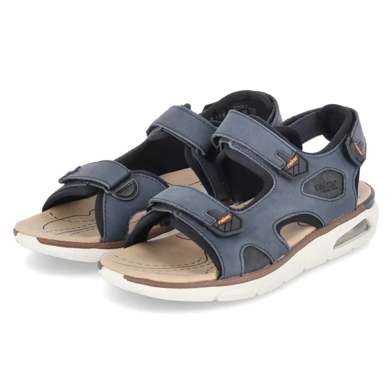 Rieker Men's Sandals in Blue, Blue 14, 6.5 UK