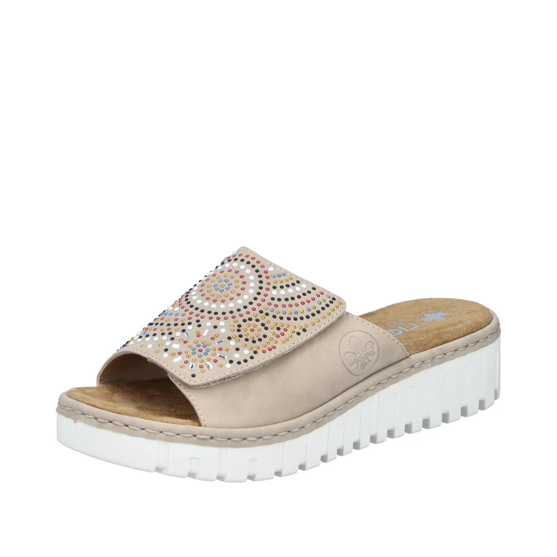 Rieker Women's V1395 Mules, Beige, 6 UK