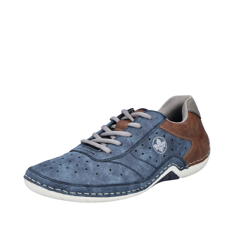 Rieker Men's Fsk Herren Halbschuhe Lace Up Shoes, Blue, 9.5 UK