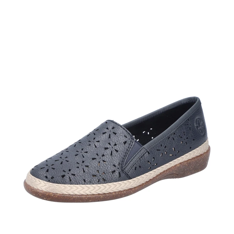 Rieker Women's 47666 Slippers, Blue 14, 6 UK