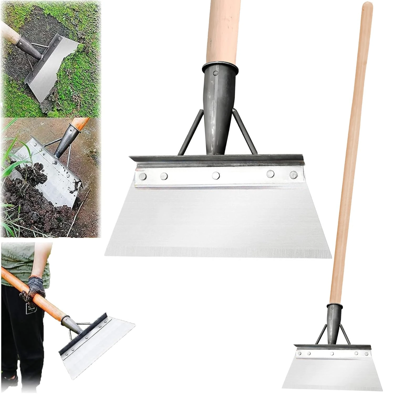 Multifunctional Garden Shovel – Outdoor Cleaning Tool, Patio Weed Remover, Ice Scraper, Snow Shovel, Soil Digger, Lawn Edger, Compact Landscaping Tool for Home and Yard Maintenance (30cm)