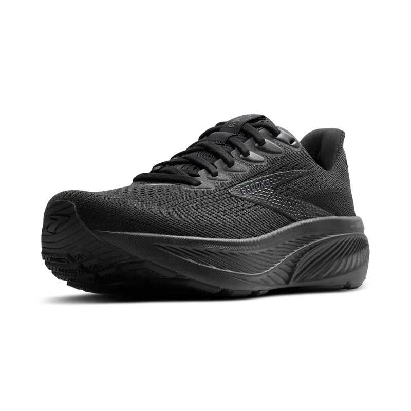 Brooks Mens Ghost 17 Sneaker - Black Black Ebony, 8.5 UK