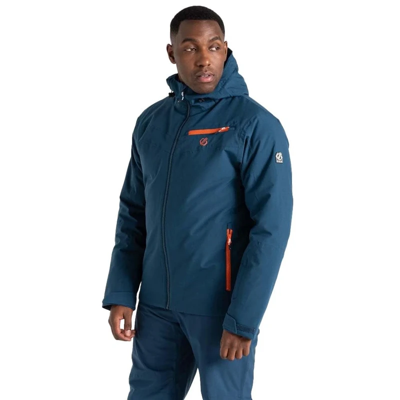 Dare2B Mens Eagle Ii Ski Jacket, Moonlight Denim Orange, 7XL EU