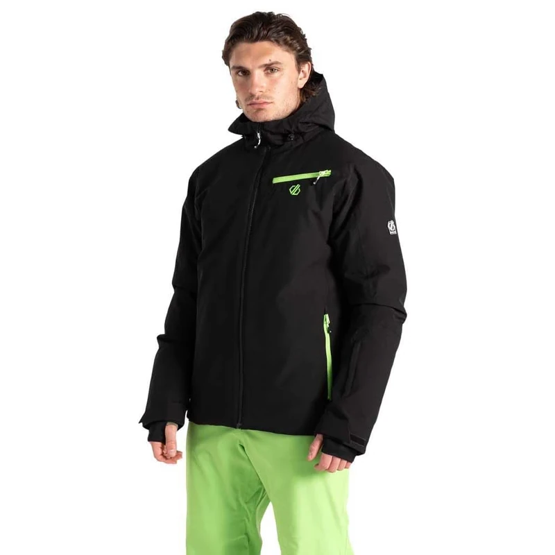Dare2B Mens Eagle Ii Ski Jacket, Black Green, 4XL EU