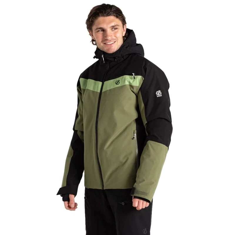 Dare2B Mens Eagle Ii Ski Jacket, Black Olivine Green, 7XL EU