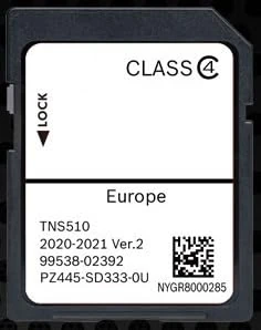 SD Map GPS Navigation Europe 2020-2021 Ver.2 Compatible with Toyota TNS 510 (PZ445-SD333-0V)
