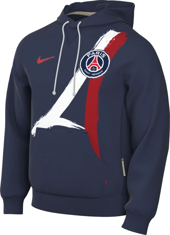 Nike PSG Top PSG M Nk Df Std ISS Po HDY Gx, Midnight Navy/University Red, FQ3218-410, S