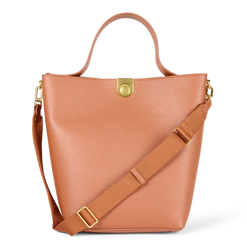 Amazon Essentials Women's Bucket Bag, Tan, One Size