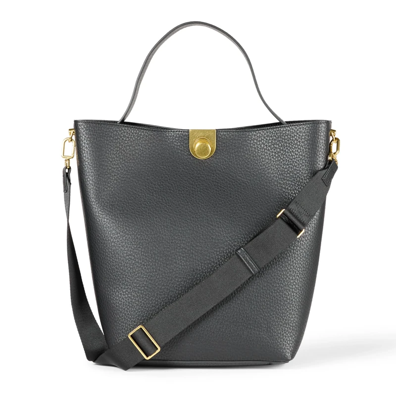 Amazon Essentials Women's Bucket Bag, Black, One Size