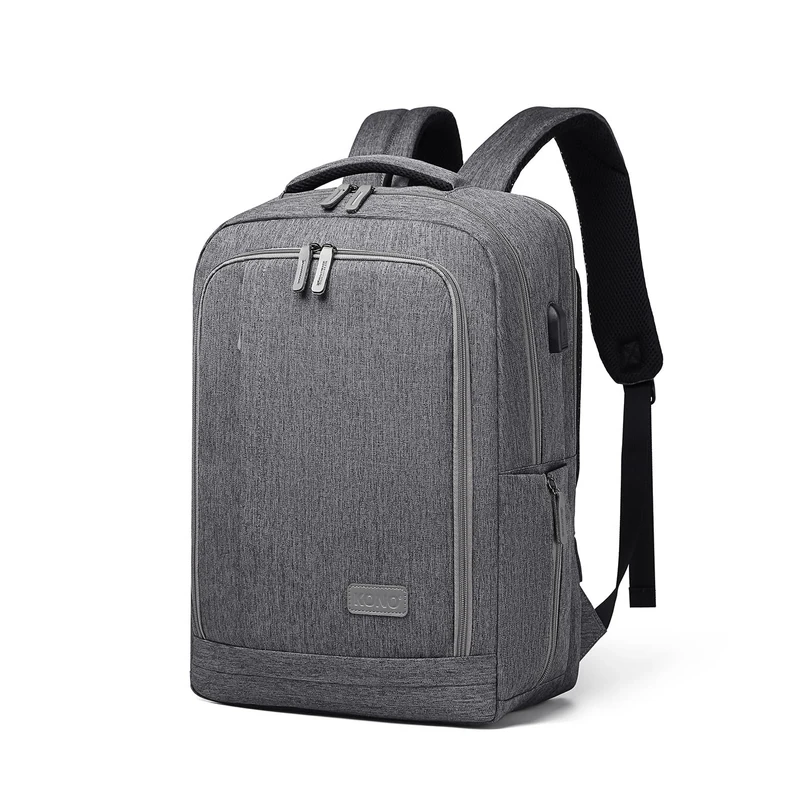 Kono Laptop Backpack 17.3 Inch Laptop Bag 15.6 Inch Travel Backpack Mens Womens Rucksack for Men Work Bag (Grey)