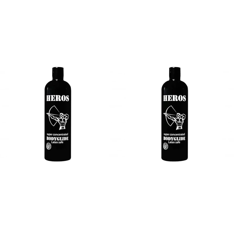 Asha International Sex and Sensuality Hero's Silicone Lube, 500 ml (Pack of 2)