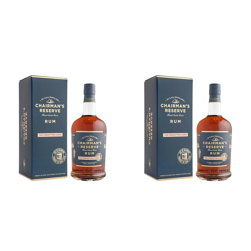Chairman's Reserve Forgotten Casks Rum, St Lucia Distillers, 70 cl (Pack of 2)